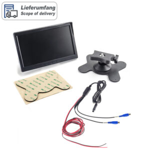 Ampire TFT-Monitor 7 Zoll Rückfahrkamera 2 Videoeingänge AHD CVBS – Bild 12