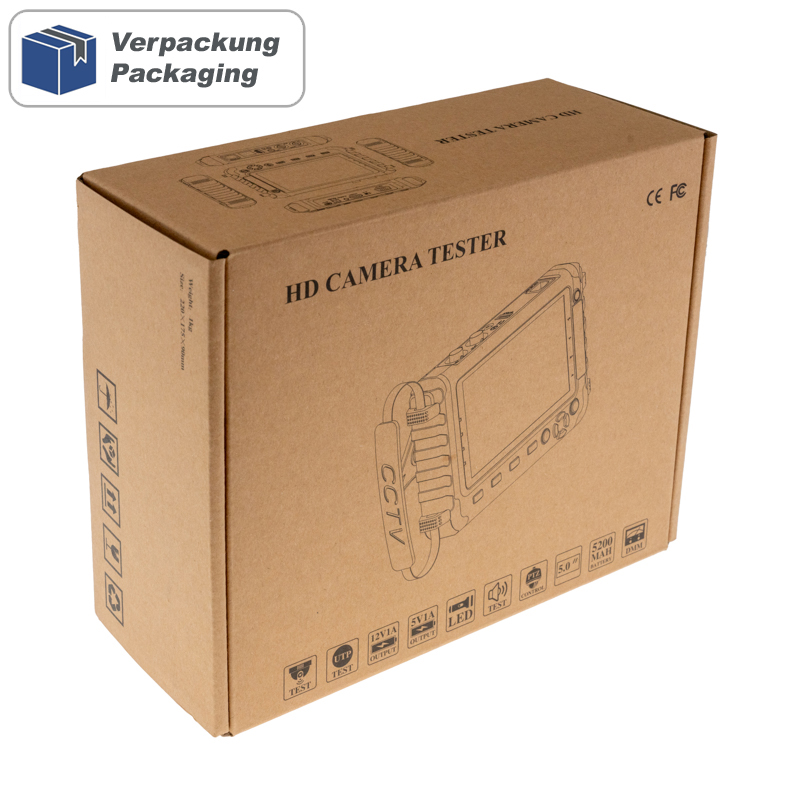 AMPIRE TM050 Test-Monitor 5 Zoll CVBS AHD HDMI VGA TVI CVI Eingänge – Bild 12