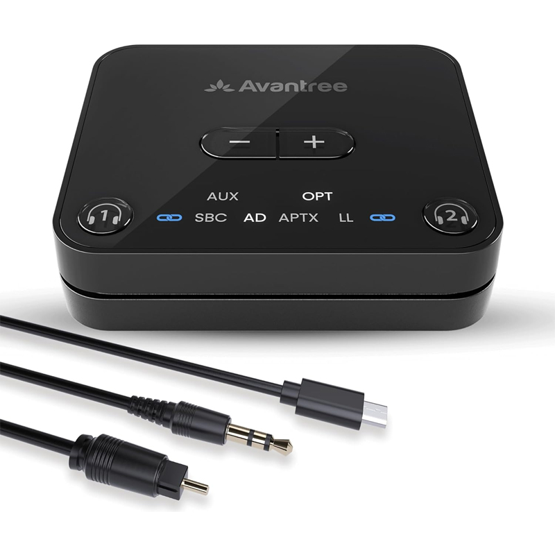 AMPIRE Audikast3 AVANTREE Bluetooth 5.3 Sender für zwei Kopfhörer Dual Link – Bild 11