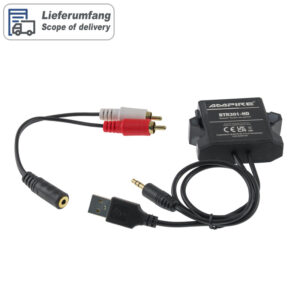 Ampire BTR301-HD Bluetooth Audio Empfänger 3.5mm Klinke USB-A Auto aptX – Bild 13
