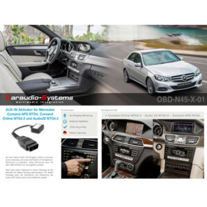 CAS AUDIO AUX Aktivator Mercedes Comand NTG4/4.5 Aktivierung Werks-AUX-Eingang – Bild 4