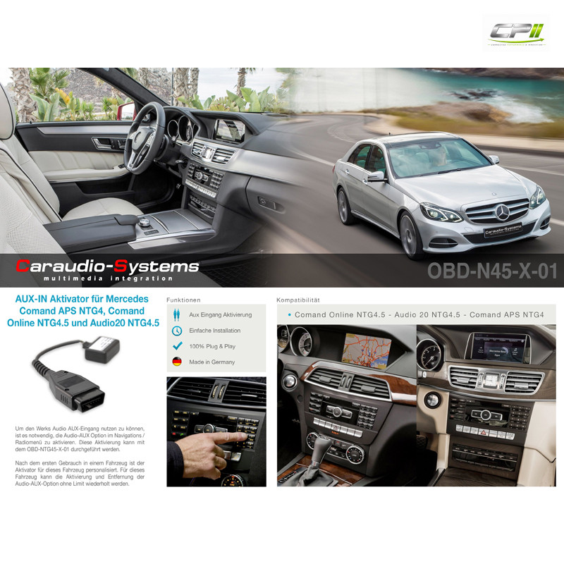 CAS AUDIO AUX Aktivator für MERCEDES mit Comand NTG4/4.5 (1x)