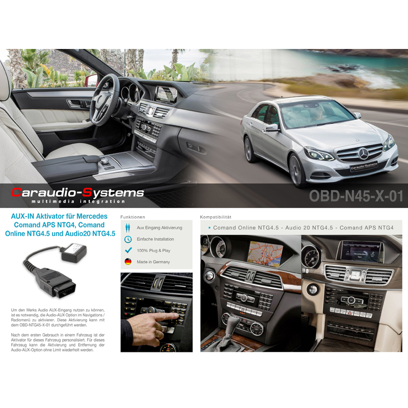CAS AUDIO AUX Aktivator Mercedes Comand NTG4/4.5 Aktivierung Werks-AUX-Eingang – Bild 4