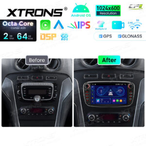 Android Autoradio Xtrons für Ford 2/64 GB – IDS70FSFBL-04 CPII