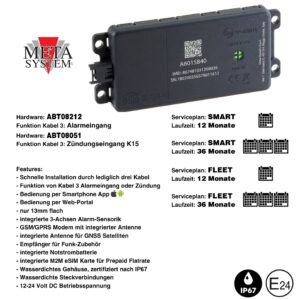 META SYSTEM METATRAK/1233 GNSS-Ortungssystem 12-24V mit Alarmeingang 2G/3G/4G – Bild 12