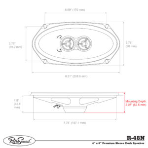 Retrosound R-48N DVC-Koaxlautsprecher 4x8'' Mercedes W108 W109 W114 W115 Neodym – Bild 10