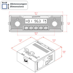 Retrosound RSD-EUROPA DAB+ Komplett-Set ohne Radiomodul für Europa Design – Bild 15