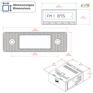 RETROSOUND Design "Ivory" DAB+ Komplett-Set mit Zubehör (ohne Radiomodul)