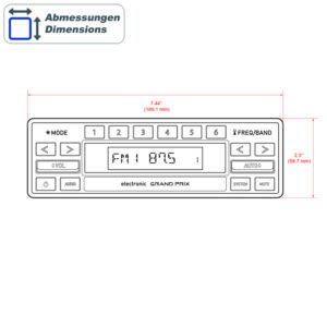 Retrosound FACE-GRANDPRIX Displayeinheit kompatibel mit MOTOR-1DAB Radiomodul – Bild 13