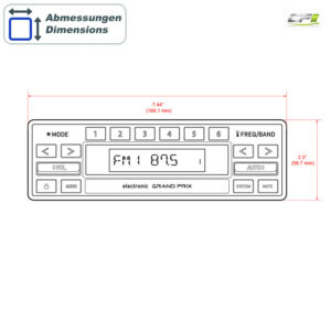 RETROSOUND Displayeinheit "Grand Prix" – Grand Prix CPII