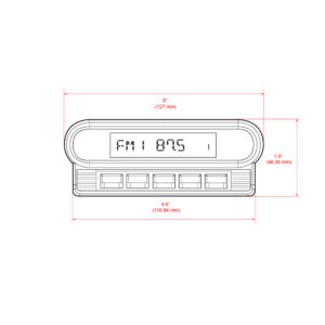 Retrosound FACE-MONTEREY Displayeinheit Ford Mercury 1960-1963 verchromt ohne – Bild 12