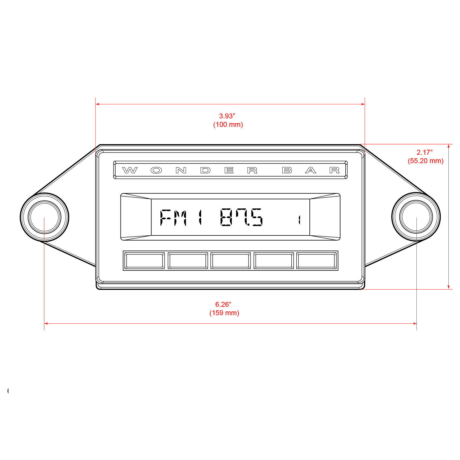 Retrosound FACE-WB3 Displayeinheit Wonderbar Radiomodul MOTOR-1DAB Steuerung – Bild 22