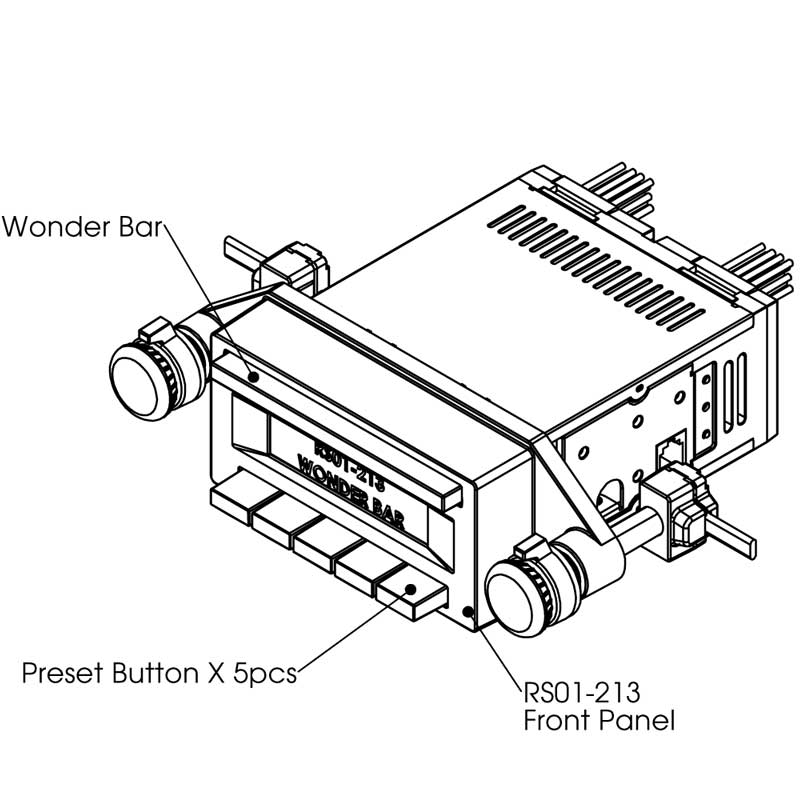 Retrosound FACE-WB3 Displayeinheit Wonderbar Radiomodul MOTOR-1DAB Steuerung – Bild 18