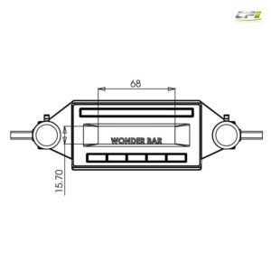 RETROSOUND Displayeinheit "Wonderbar WB3", schmales Display