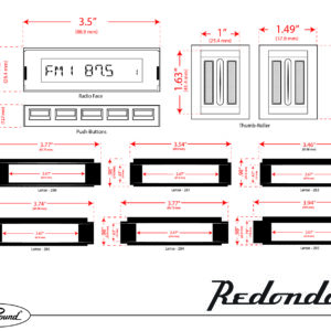 Retrosound REDONDO-DIS Displayeinheit kompatibel mit MOTOR-1DAB bis MOTOR-6DAB – Bild 9