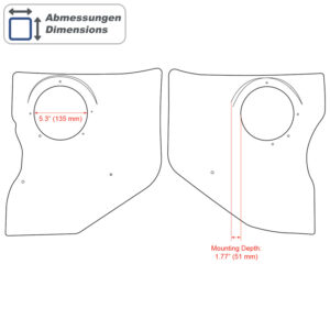 Retrosound KPC416162 Kickpanels Chevrolet 1961-62 Abgewinkelte – Bild 5