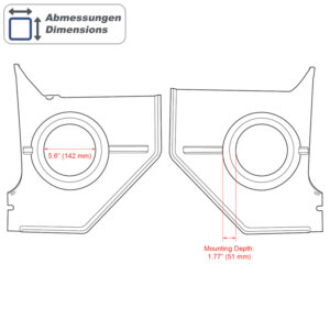 Retrosound KPF396466 Kickpanels Ford Mustang 1964-66 Coupe Fastback – Bild 9