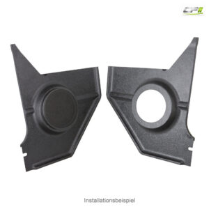 RETROSOUND Kickpanels für FORD Mustang 1967-68 (Kein Cabrio), schwarz ohne Lautsprecher
