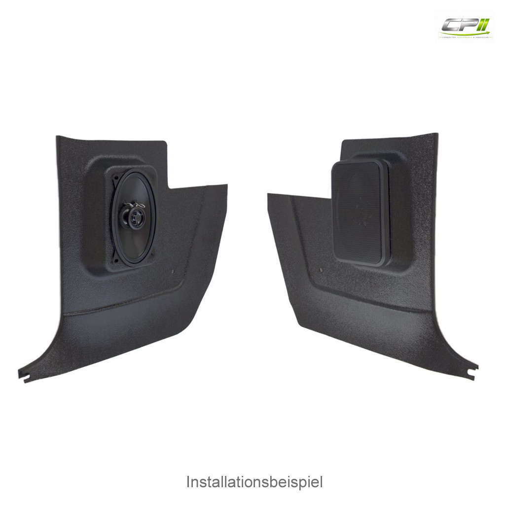 RETROSOUND Kickpanels für MOPAR 1964-76, schwarz ohne R-463N Lautsprecher