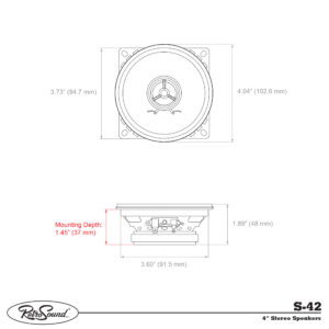 Retrosound S-42 Lautsprecher 10cm Paar 4 Ohm Mylar Hochtöner Polypropylen – Bild 7