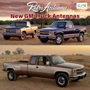 RETROSOUND Stabantenne für 1988-1995 Chevrolet/GMC Truck, glatte, male