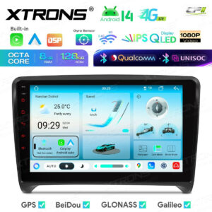 Android 14 Autoradio Octa Core 8+128GB LTE GPS Navi für AUDI TT MK2 8J 06-12++
