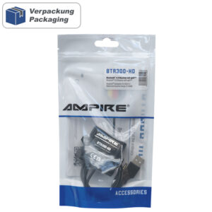 Ampire BTR301-HD Bluetooth Audio Empfänger 3.5mm Klinke USB-A Auto aptX – Bild 21