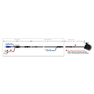 AMPIRE KAX702 Mini Rückfahrkamera 150° Weitwinkel IP69K wasserdicht 1080P – Bild 9