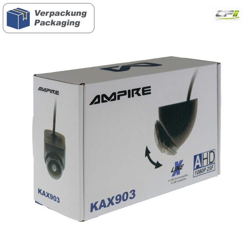 AMPIRE Mini Rückfahrkamera (AHD 1080P 25F/CVBS NTSC) 150°