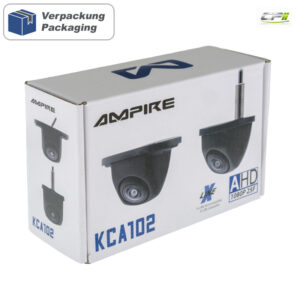 AMPIRE Multimount-Rückfahrkamera (AHD 1080P 25F/CVBS NTSC) 150°, 8m Kabel, schwarz