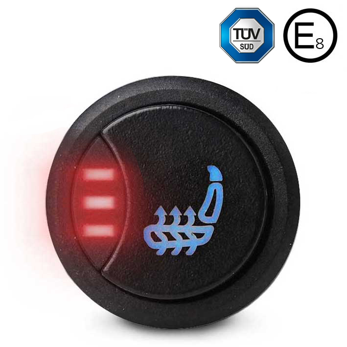 AMPIRE HEAT302-HD Sitzheizung 12V Heavy-Duty FMVSS 302 einstellbar Taster – Bild 12