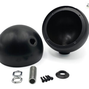 Car Specials Alugehäuse Ø100 mm für Audison Voce AV3.0 Mitteltöner in schwarz mit M13 Gewinde