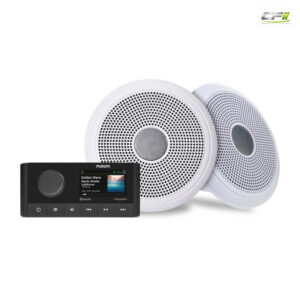 AMPIRE FUSION® Komplett-Set Radio MS-RA210 + 16cm,6.5" XS-Lautsprecher (Classic, weiss)