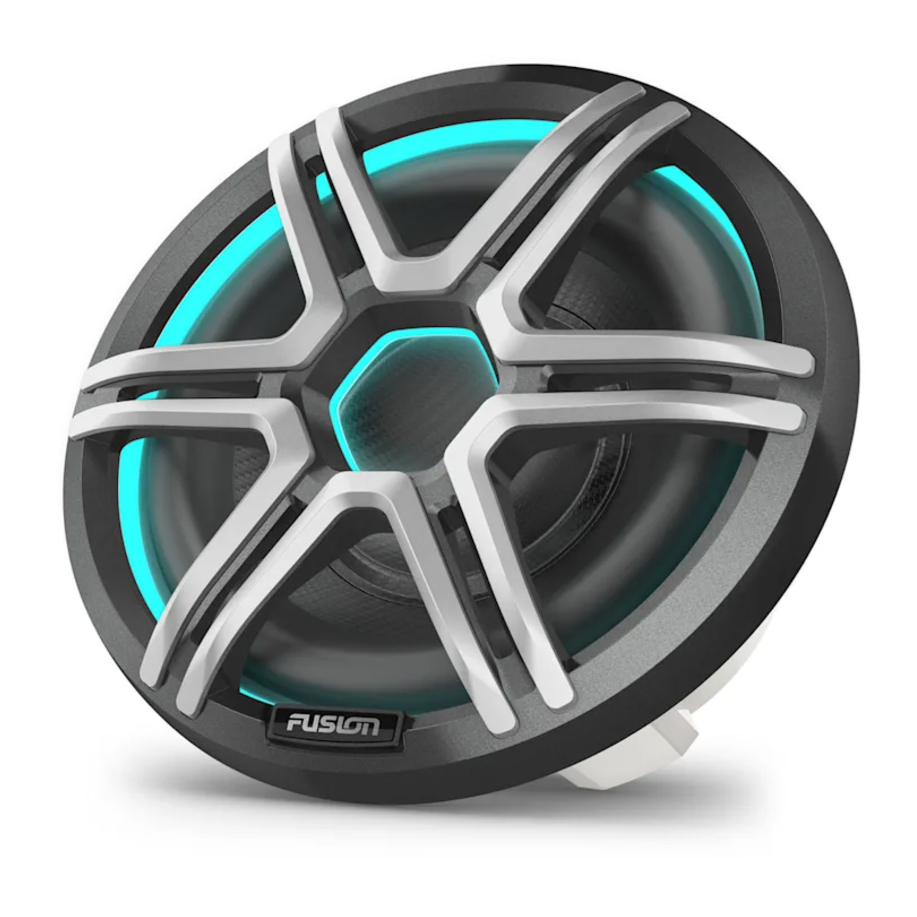 FUSION 010-02918-43 Subwoofer Apollo-Serie 25cm 10 Zoll grauer Grill 300W – Bild 6