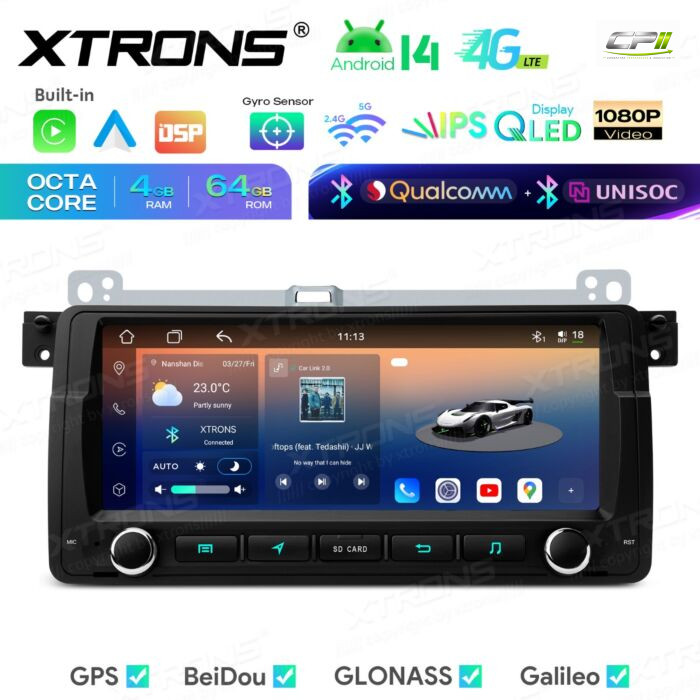 Android Autoradio Xtrons für BMW/ROVER/MG 4/64 GB – IM8446BH-01 CPII