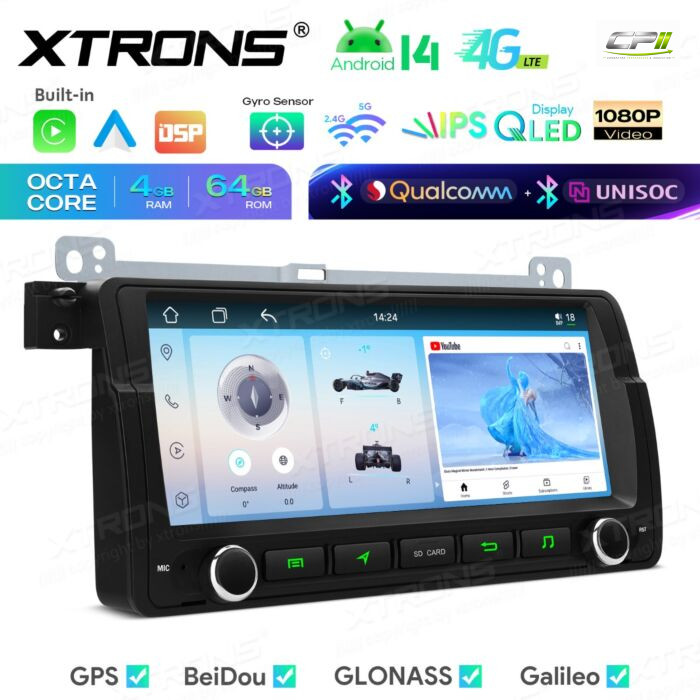 Android Autoradio Xtrons für BMW/ROVER/MG 4/64 GB – IM8446BH-07 CPII