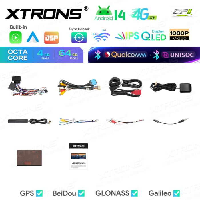 Android Autoradio Xtrons für BMW/ROVER/MG 4/64 GB – IM8446BH-11 CPII