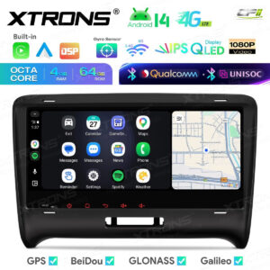 Android 14 IM84TTAH Autoradio Octa Core 4+64GB LTE GPS Navi für AUDI TT MK2 8J 06-12 – IM84TTAH-05 CPII