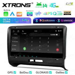 Android 14 IM84TTAH Autoradio Octa Core 4+64GB LTE GPS Navi für AUDI TT MK2 8J 06-12 – IM84TTAH-07 CPII