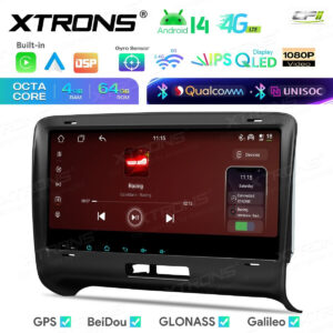 Android 14 IM84TTAH Autoradio Octa Core 4+64GB LTE GPS Navi für AUDI TT MK2 8J 06-12 – IM84TTAH-08 CPII