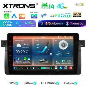 Android Autoradio Xtrons für BMW/Rover/MG 8/128 GB – IMHP9446B-01 CPII
