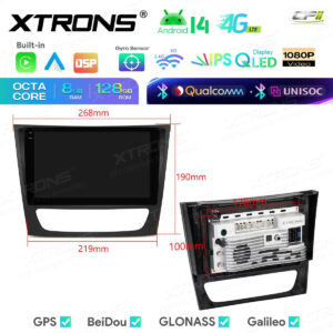 Android Autoradio Xtrons für Mercedes-Benz E-Klasse W211/CLS-Klasse W219 8/128 GB – IMHP94M211-13 CPII