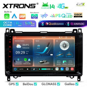 Android Autoradio Xtrons für Mercedes-Benz/Volkswagen 8/128 GB – IMHP94M245-01 CPII