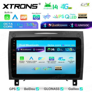 Android Autoradio Xtrons für Mercedes-Benz SLK-Klasse R171 2004-2011 8/128 GB – IMHP94M350-04 CPII