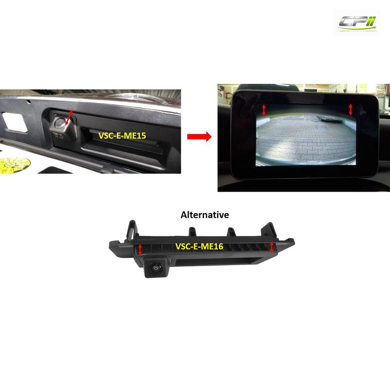 NAVLINKZ Griffleisten-Kamera (CVBS), für Mercedes Vito W447 mit Doppeltür und OEM-Kamera