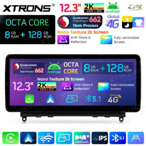 Android Autoradio Xtrons für Mercedes-Benz C-Klasse W204 (2007–2010) 8/128 GB – QBMH2440M12C40-03 CPII