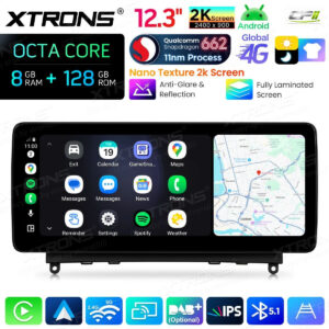 Android Autoradio Xtrons für Mercedes-Benz C-Klasse W204 (2007–2010) 8/128 GB – QBMH2440M12C40-10 CPII