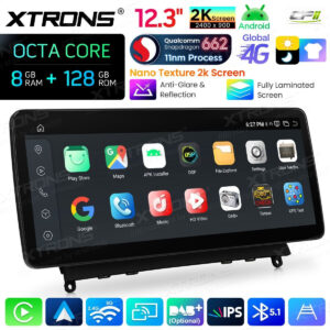 Android Autoradio Xtrons für Mercedes-Benz C-Klasse W204 (2007–2010) 8/128 GB – QBMH2440M12C40-12 CPII