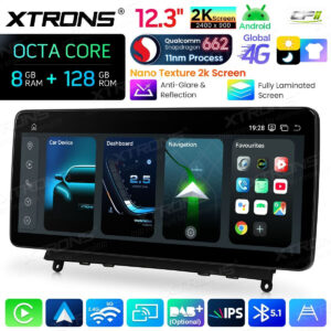 Android Autoradio Xtrons für Mercedes-Benz C-Klasse W204 (2007–2010) 8/128 GB – QBMH2440M12C40-13 CPII