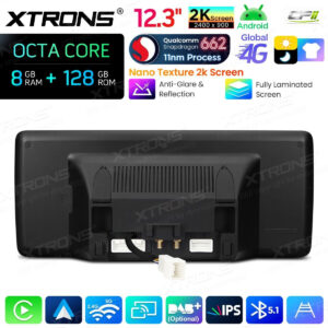 Android Autoradio Xtrons für Mercedes-Benz C-Klasse W204 (2007–2010) 8/128 GB – QBMH2440M12C40-15 CPII
